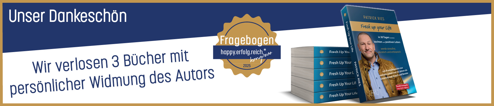 Buchverlosung zum Dank